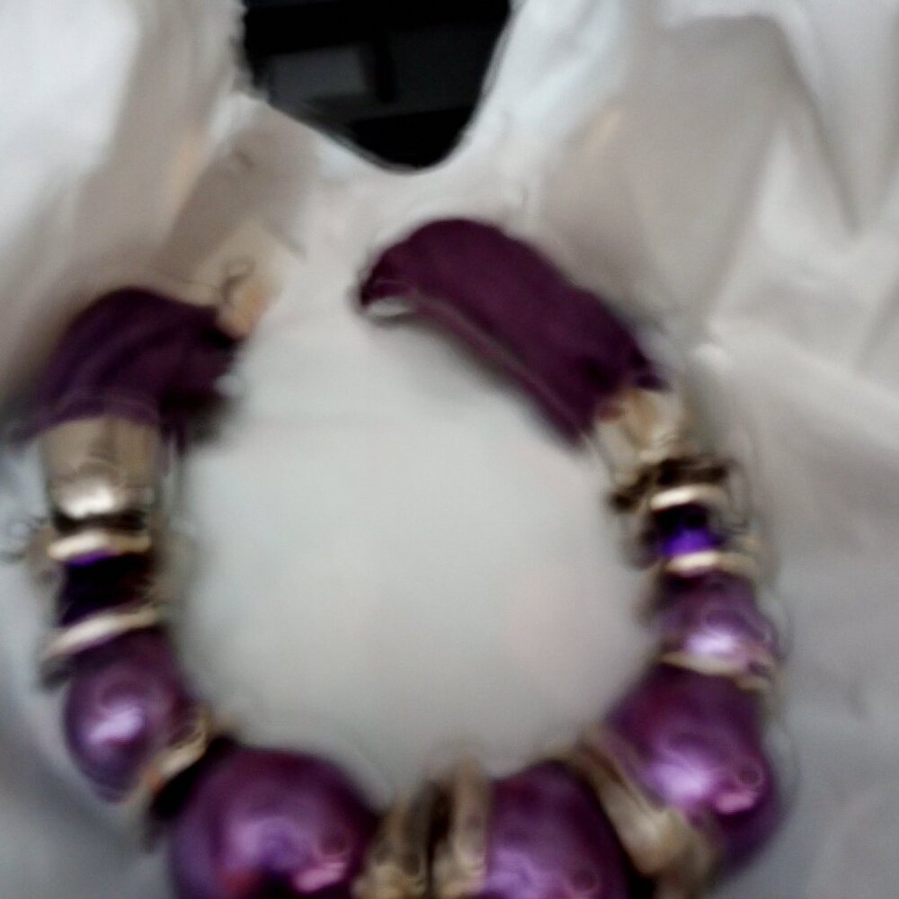 purple necklace choker style